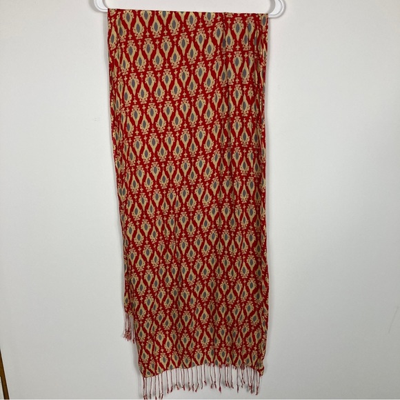 Bundle of 2 Fashion Scarves- Red and Blue - Picture 5 of 12